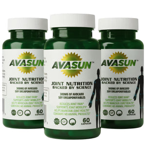 ASU Joint Support Supplement – 300mg Avocado Soy Unsaponifiables for Joint Comfort, Mobility & Cartilage Health, Clinically Studied, Plant-Based, Non-GMO, Gluten-Free, 60 Capsules (6 Month Supply) AvaSunBuy Supplements Australia