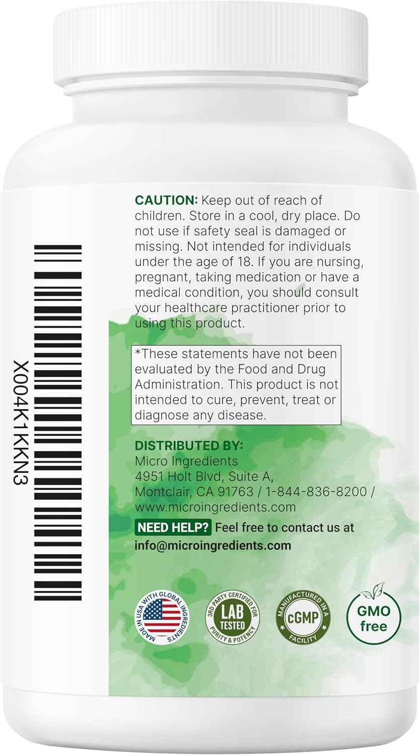 Micro Ingredients Probiotics 200 Billion CFU, 120 Veggie Capsules | Mega Probiotics for Men & Women | 40 Strains with Prebiotics, Postbiotics & Digestive Enzymes | Gut, Immune & Digestive Health