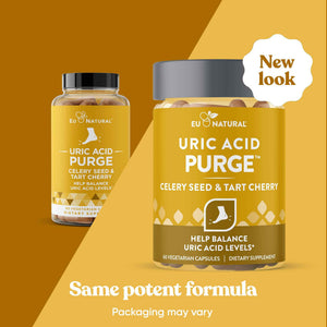 Eu Natural Purge Uric Acid Flush - Eat & Drink What You Want - Uric Acid Support for Joints & Mobility with Celery Seed, Tart Cherry