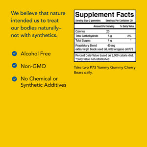 NORTH AMERICAN HERB & SPICE kid-e-kare Yummy Gummy Cherry Bears - 60 Real Cherry Gummies - Daily Immune Support for Children - With P73 Oreganol & Black Seed Oil - Non-GMO - 30 Servings NORTH AMERICAN HERB & SPICEBuy Supplements Australia