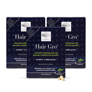 NEW NORDIC Hair GRO, Hair Growth Supplement, Biotin & Palm Fruit Extract Tocotrienols for Natural Regrowth, 60 Count (Pack of 3) NEW NORDICBuy Supplements Australia