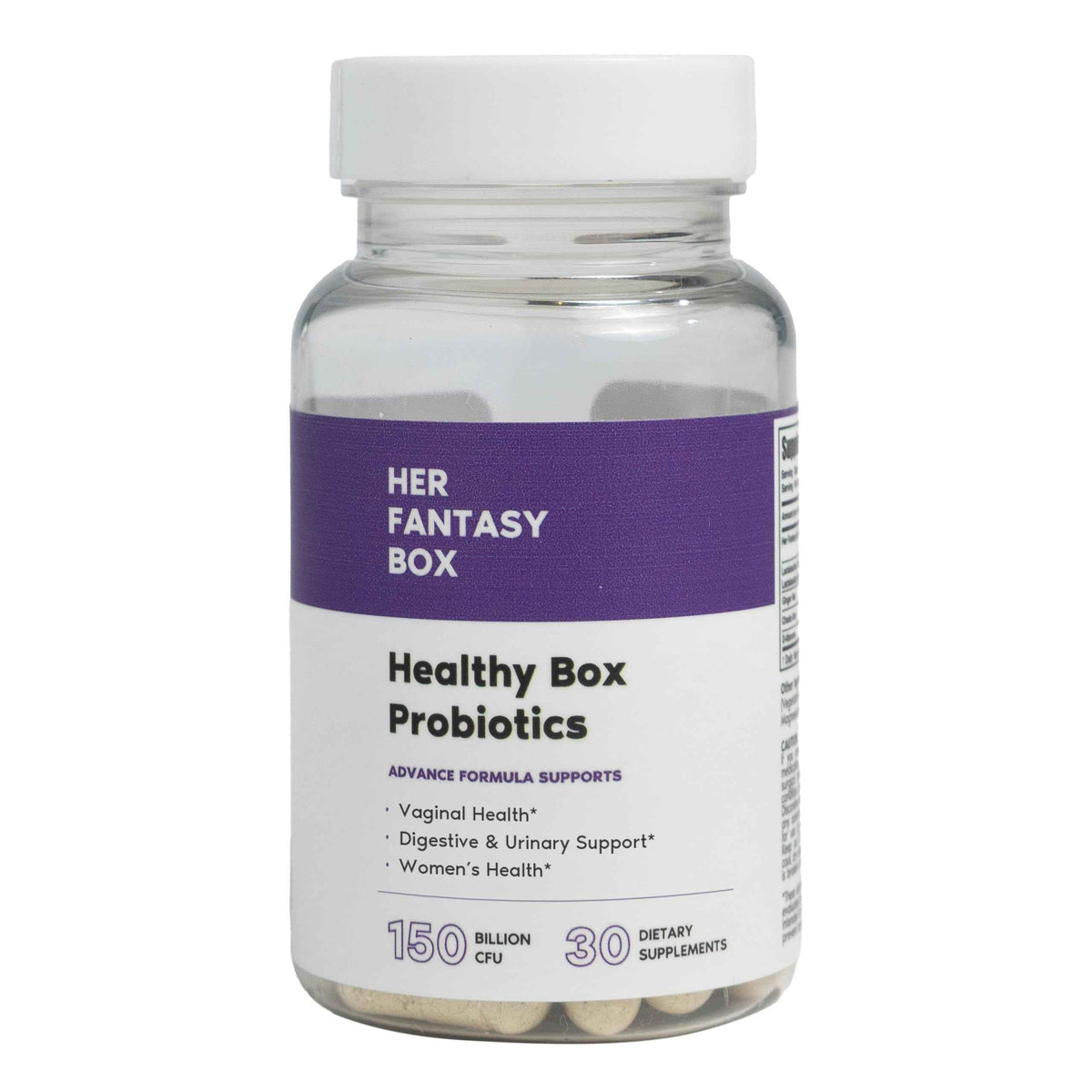 Her Fantasy Box | Healthy Box | Vaginal Probiotics for Women – Prebiotics + Advanced Lactobacillus Blend – Supports Natural Hormonal Balance – Feminine Health Support with Cranberry & D-Mannose