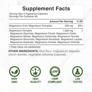 12‑in‑1 Magnesium Complex for Women 1,000 mg, 240 Vegetarian Capsules | Magnesium Glycinate, Citrate, Malate, Taurate, Orotate, Oxide & More | Chelated & Purified for Better Absorption DEAL SUPPLEMENT buy supplements Au