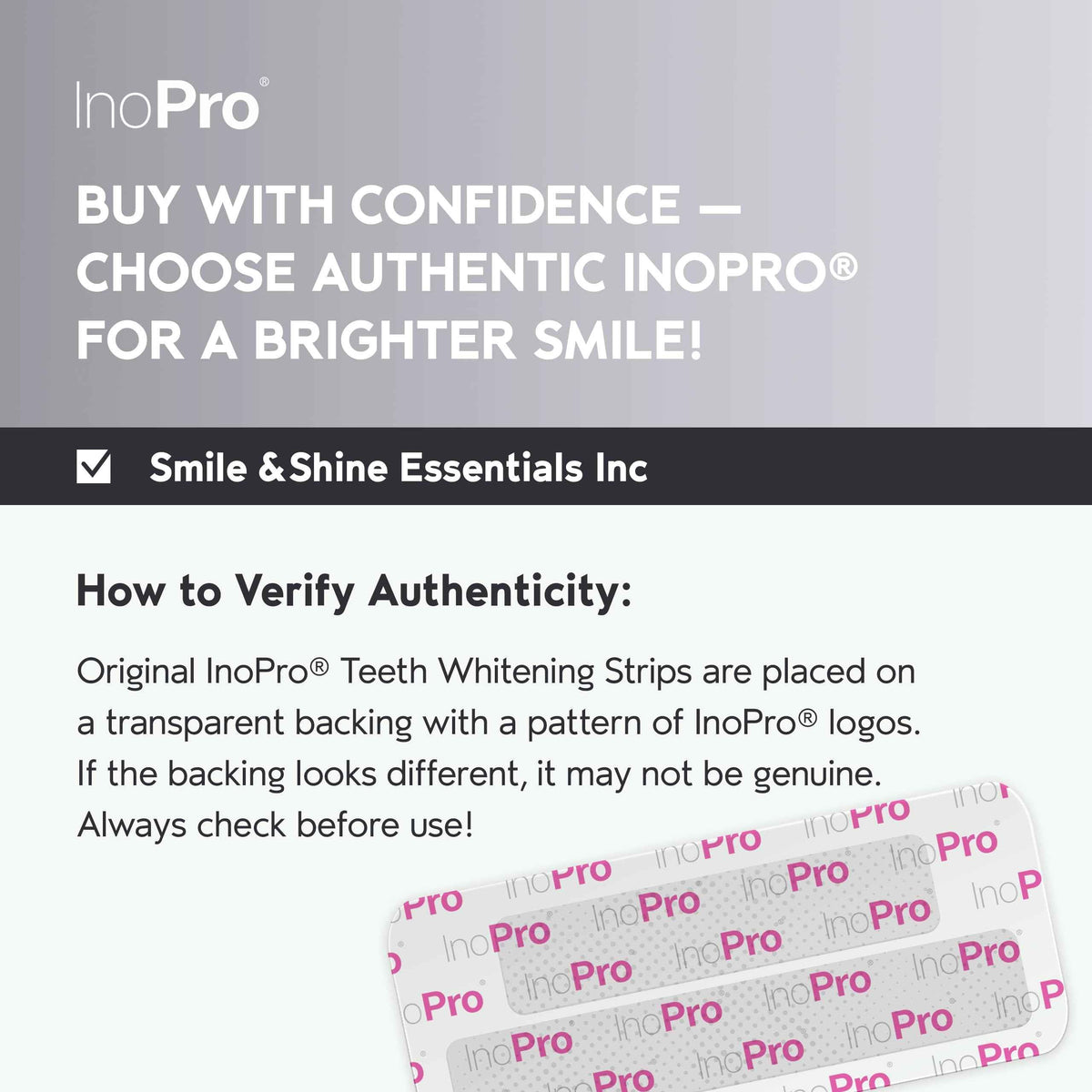 InoPro Natural Teeth Whitening Strips Kit 14 Treatments - Sensitive Teeth Whitener, Peroxide Free with Papain, Bromelain, Coconut Oil