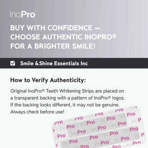 InoPro Natural Teeth Whitening Strips Kit 14 Treatments - Sensitive Teeth Whitener, Peroxide Free with Papain, Bromelain, Coconut Oil