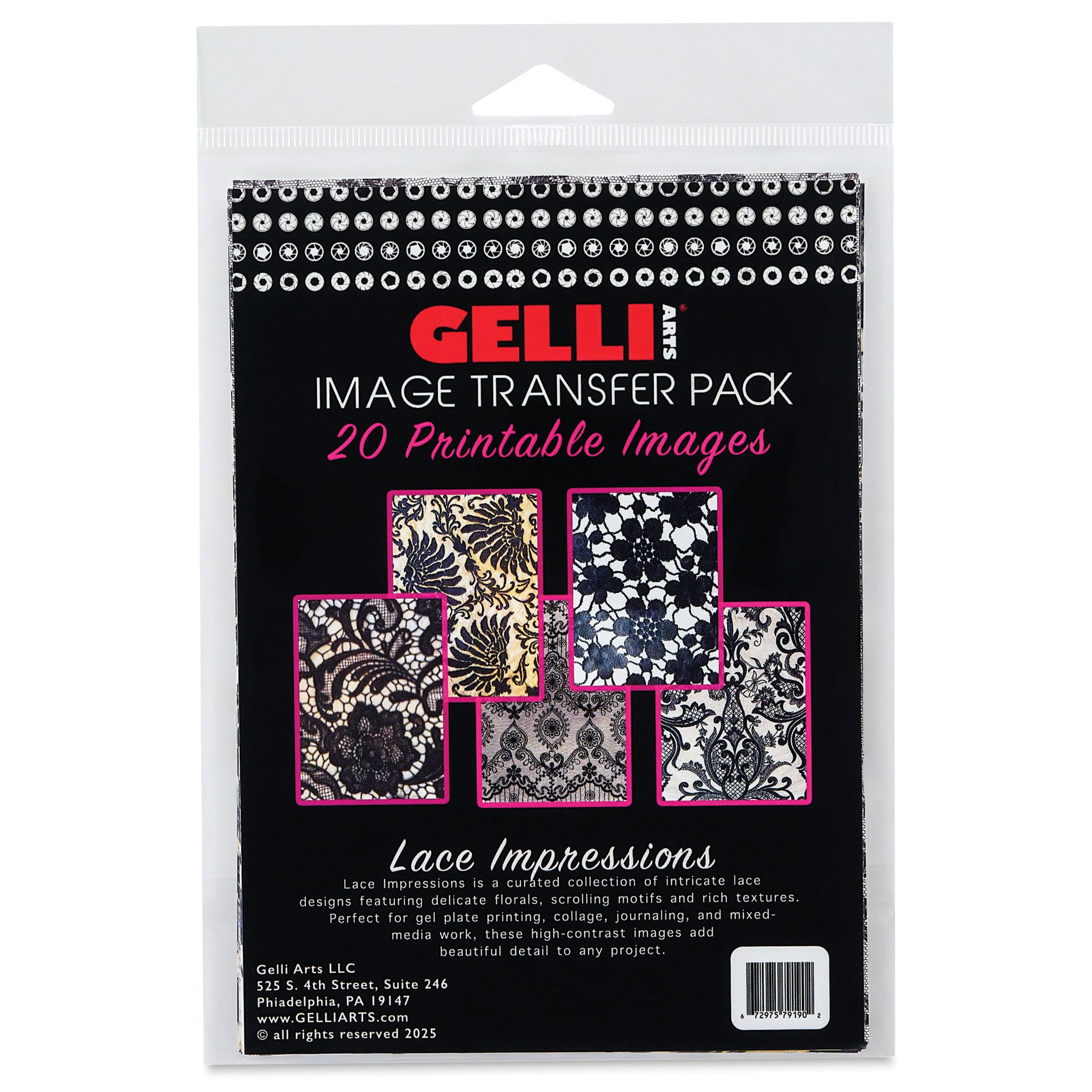 Gelli Arts Image Transfer Printables Wildflowers - 20 Floral Images Included, Use Gel Plates, Great for Teachers and Students of All Ages