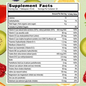 Go Healthy Liquid Vitamins for Women, Men, Teens | Vegan Vitamin & Mineral | High Absorption | Premium Liquid Multivitamin | Go Healthy Natural