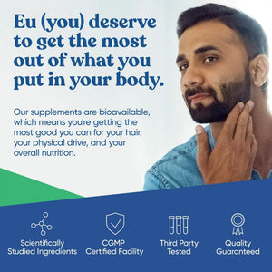 Next Gen Multi for Him Advanced Men’s Multivitamin Supplement – 26-in-1 Multiblend for Beard & Hair Growth, Men’s Reproductive Health Eu Natural
