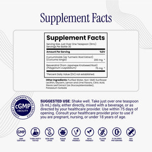 Rho Nutrition Liposomal Curcumin + Resveratrol (1 Pack) – Ultra High Absorption Liquid Curcumin Supplement – Promotes Joint Comfort, Mobility, Cellular Health and Overall Well-Being Rho NutritionBuy Supplements Australia