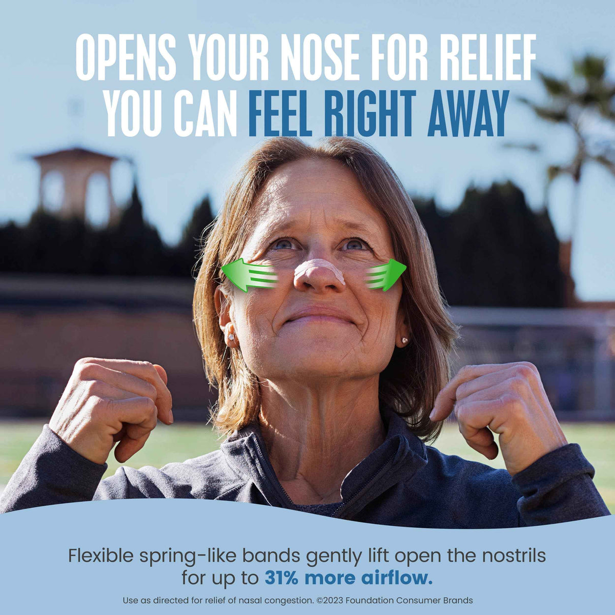 Breathe Right Nasal Strips, Extra Strength Tan Nose Strips, Drug-Free Nasal Congestion Relief for Better Breathing, Help Relieve Snoring,