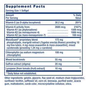 Life Extension Once-Daily Health Booster, Vitamins E, K1 & K2, phospholipids, Fat-Soluble nutrients for Eye Health, Bone Health, Heart Health, Gluten-Free, 1 Daily, Non-GMO, 30 softgels Life ExtensionBuy Supplements Australia