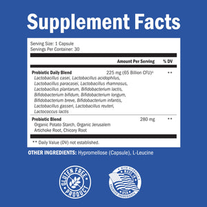 supplement products​Probiotic 65 Billion - Probiotics with Prebiotic for Women & Men - Lactobacillus Acidophilus Digestive Health Capsules - Targeted Release Technology - Shelf Stable Supplement Non-GMO Dairy Free-30ct - JerryCherryUSA