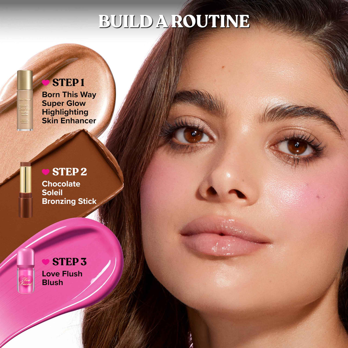 Too Faced Love Flush Blush Glowing Liquid Blush | Liquid Blush, Blendable, Luminous Blush that leaves a Flush of Color | Layer over makeup or wear alone for a natural look, Head Over Heels, 0.20 Fl Oz