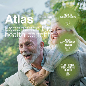 Atlas Organic Cold Pressed Moroccan Extra Virgin Olive Oil, Polyphenol Rich | EVOO From Morocco, Newly Harvested Unprocessed from One Single Family Farm